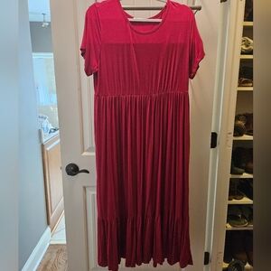 Beaisland Red Maternity Dress